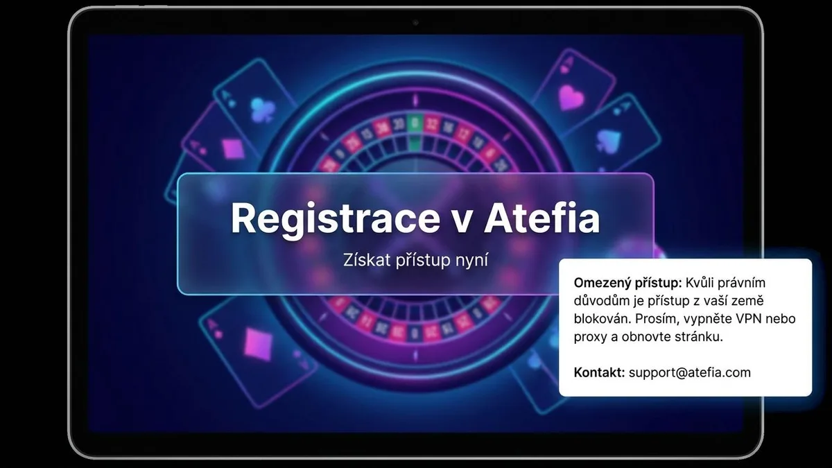 Registrace s bonusem v Atefia